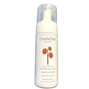 Crunchie Naturals Foaming Face Wash Citrus Blend Vegan New All Natural